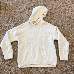 Barefoot Dreams Ivory Hooded Sweater